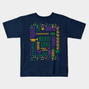 Mardi Gras 2023 Kids T-Shirt